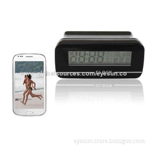 Hidden Camera Clock, You Can Watch Video Via Mobile Phone Wi-Fi/Computer, Supports Micro SD Card